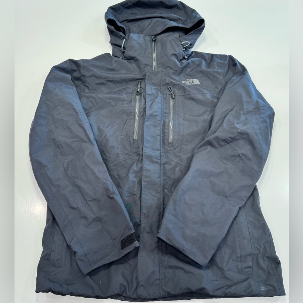 The North Face Clement Triclimate Hooded Waterproof Jacket Black Size Medium